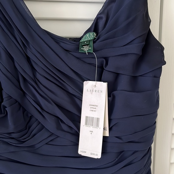 Ralph Lauren dark blue evening gown Size 4 - Picture 2 of 7